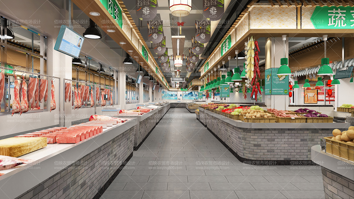 溫州農貿市場設計效果圖